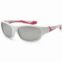 Детские солнцезащитные очки Koolsun бело-розовые серии Sport (Размер: 3+) KS-SPWHCA003, Land of Toys