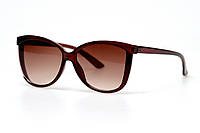 Коричневые классические очки для женщин на лето солнцезащитные очки женские Salex Коричневі класичні окуляри