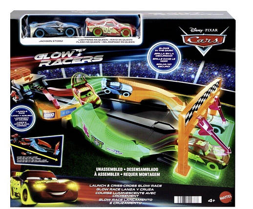 Трек Тачки Mattel Disney and Pixar Cars Glow in the Dark Racers Track Set Світний у темряві від Mattel, фото 1