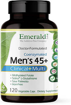 Біодоступні щоденні вітаміни преміумкласу Emerald Labs Men's 45+ Clinical Multi 120 капсул