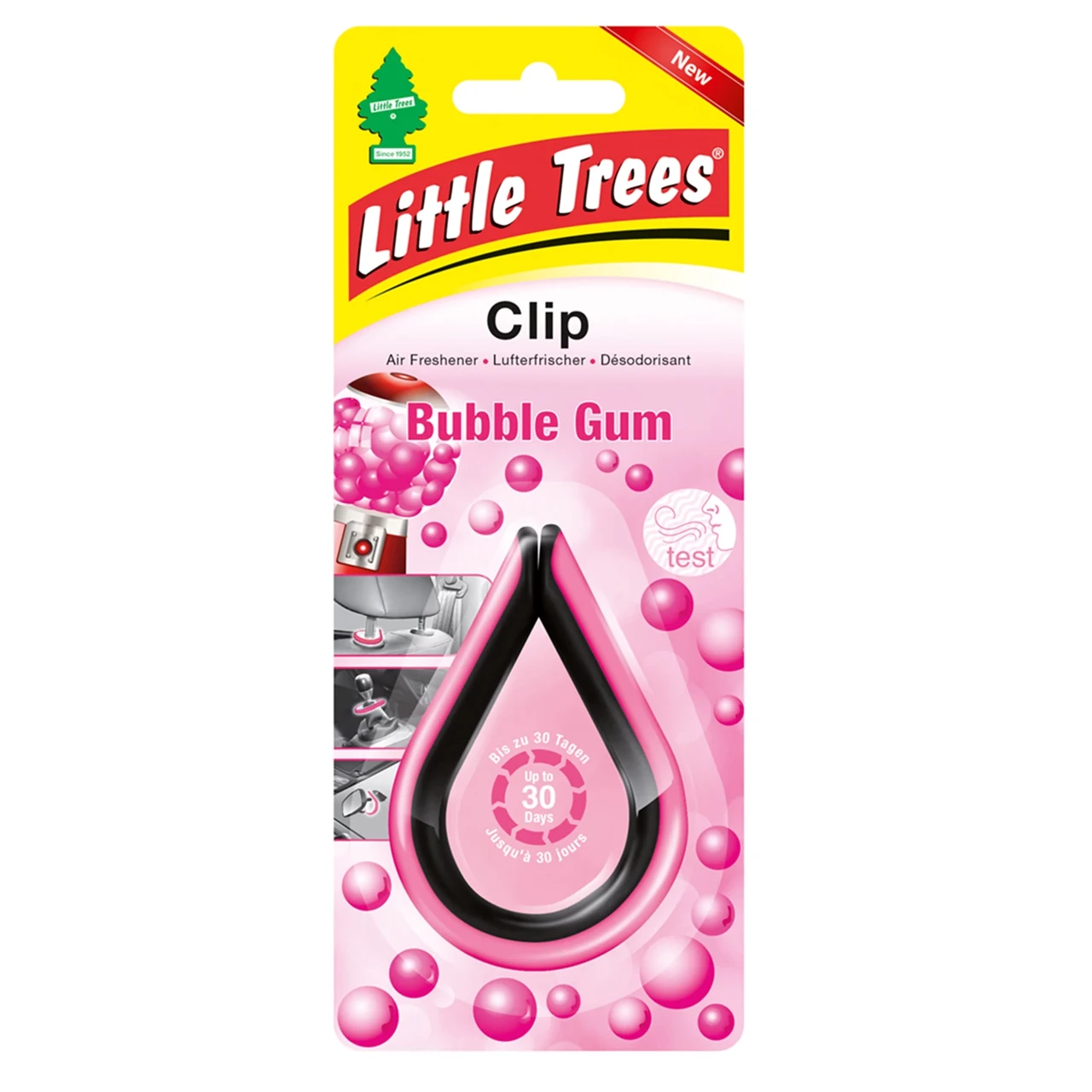 Ароматизатор автомобільний Clip Бубль гум 30 г кліпса (9748.93) Little Trees