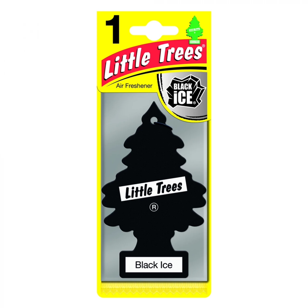 Ароматизатор автомобільний Чорний лід 5 г (78092) Little Trees