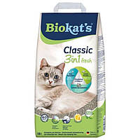 Наполнитель туалета для кошек Biokat's Classic Fresh 3in1 18 л (бентонитовый) g