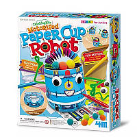 Игровой детский набор Моторизованный робот 4M 00-04920 из бумажного стаканчика, Land of Toys