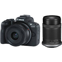 Цифровой фотоаппарат Canon EOS R50 RF-S 18-45 IS STM + RF-S 55-210 IS STM Black (5811C034) - Топ Продаж!