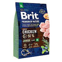 Сухой корм для щенков и молодых собак гигантских пород (весом от 45 кг) Brit Premium Junior XL 3 кг (курица) g