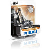 Автолампа Philips HB4 Vision, 3200K, 1шт (9006PRB1) - Топ Продаж!