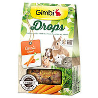 Лакомство для грызунов GimBi дропсы с морковью, 50 г g