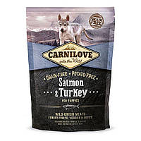 Сухой корм для щенков всех пород Carnilove Salmon & Turkey Puppy 1,5 кг (лосось и индейка) g