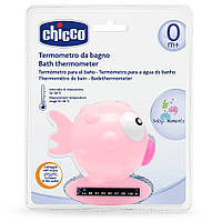 Игрушка-термометр для ванной "Рыбка" Chicco 06564.10 розовый, Land of Toys