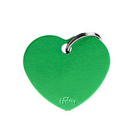 Сердце большое, зеленый BASIC ALUMINUM g