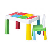 Комплект дитячий Стіл та стілець Tega Baby MF-001-134 Multifun 1 + 1 multicolor, Land of Toys