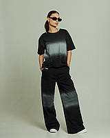 Костюм женский RAW 36695 XL черный (штаны, футболка)
