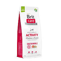 Сухой корм для собак с повышенной активностью Brit Care Dog Sustainable Activit | (курица и насекомые) 12 кг g