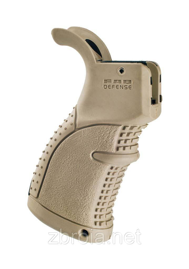 Пістолетна ручка FAB Defense AGR-43 для AR-15/M4/M16 (полімер) FDE, фото 1