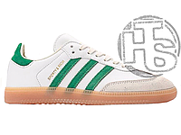 Жіночі кросівки Adidas Samba OG Sporty & Rich White Green HQ6075