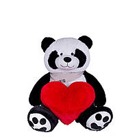Ведмедик плюшевий Панда Yarokuz YK0143 із серцем 135 см, Land of Toys