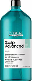 Шампунь очисний для жирного волосся Scalp Advanced 1500 мл L'Oreal Professionnel Paris