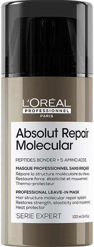 Маска для молекулярного відновлення структури волосся L'Oreal Absolut Repair Molecular Leave-In Mask, 100 мл, фото 1