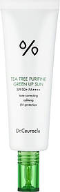 Сонцезахисний крем проти почервоніння Dr.Ceuracle Tea Tree Purifine Green Up Sun SPF50, 50 мл