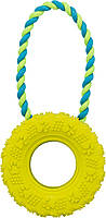 Игрушка для собак Trixie Шина на верёвке 31 см, 15 см (резина) g