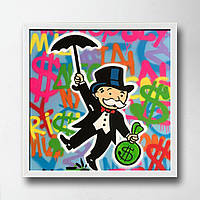 Постер на ПВХ "Uncle Rich Umbrella" UkrPoster 2212550003 белая рамка 50х50 см, Land of Toys