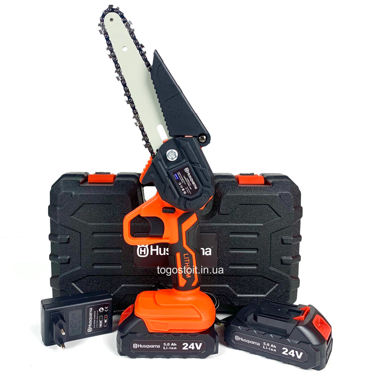 Акумуляторна ланцюгова пила Husqvarna 50iXP KIT (24 V, 5 Ah, 15 см шина) АКБ пила Хускварна