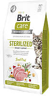 Сухий корм Brit Care Cat by Nutrition Sterilized Immunity Support для стерилізованих котів, зі свининою, 7 кг g