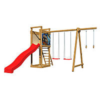 Детская деревянная площадка SportBaby-4 горка 3 метра, Land of Toys