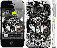 Пластиковый чехол Endorphone на iPhone 4 Тату Викинг (4098t-15-26985) KS, код: 1838818