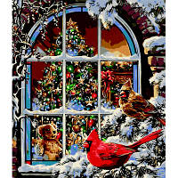 Картина по номерам ZiBi Окно в Рождество 40*50 см ART Line (ZB.64117) - Топ Продаж!