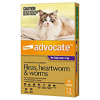 Адвокат 4-8 кг 1 уп.(3 пипетки*0,8мл) для кошек (инсектоакарицид,антигельминтик) g