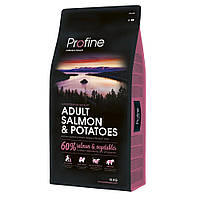 Сухой корм для взрослых собак всех пород Profine Adult Salmon 15 кг (лосось) d