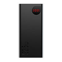 Універсальна Мобільна Батарея Power Bank Baseus Adaman Metal Digital Display Quick Charge 22.5W 20000mAh (PPAD070101) Колір Чорний