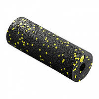 Массажный ролик Mini Foam Roller 4FIZJO 4FJ0081, 15 x 5.3 см, Black/Yellow, Land of Toys