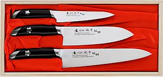 Набір ножів Satake Cutlery Mfg.Co. Ltd Sakura Zestaw 3 Noży W Drewnianym Pudełku (Hi1340)