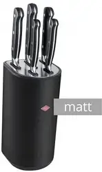 Набір ножів Wesco Zestaw 5 Noży W Bloku Czarny Matt Loft