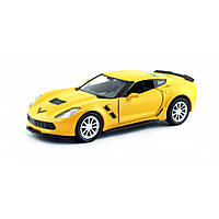 Инерционная машинка CHEVROLET CORVETTE C7 Uni-fortune 554039М(С) масштаб 1:32, Land of Toys