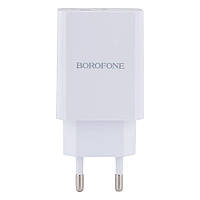 Сетевое Зарядное Устройство Borofone BA56A PD 20W + QC3.0 Цвет Белый g