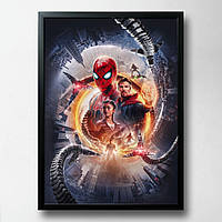 Постер на ПВХ "Spideman No Way Home" UkrPoster 2211570069 черная рамка 50х70 см, Land of Toys