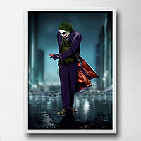 Постер на ПВХ "Joker With Card" UkrPoster 2212570080 белая рамка 50х70 см, Land of Toys