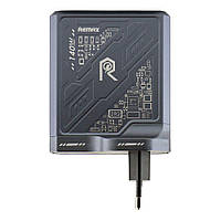 Сетевое Зарядное Устройство Remax RP-U106 140W 2C+1A GaN Цвет Серый g