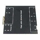 DT3 Тестер кабелів Плата перевірки кабелю передачі даних iOS Android Type-C Micro USB, фото 4