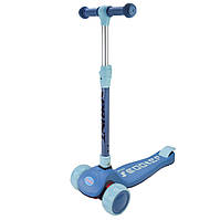 Самокат детский 3-х колесный Mini Scooter SC2420(Blue) светящиеся колеса, синий