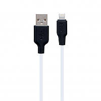 Кабель USB Hoco X21 Plus Silicone Lightning 2m Колір Чорно-Білий g
