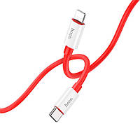 USB Hoco X87 Magic silicone PD20W Type C to Lightning Цвет Красный g