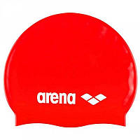 Шапка для плавания CLASSIC SILICONE Arena 91662-044 красный Уни, OSFM, Land of Toys