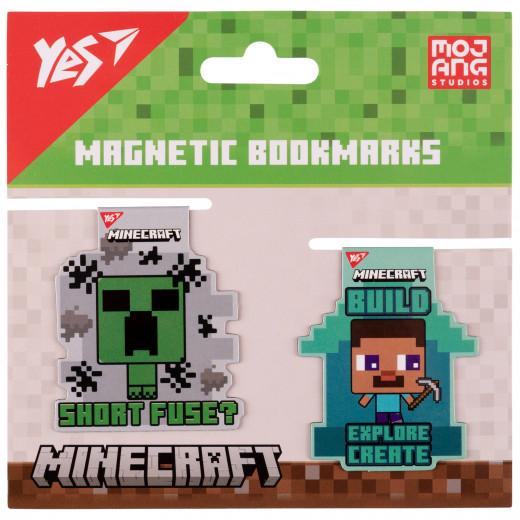 Закладки магнітні YES Minecraft friends, 2шт
