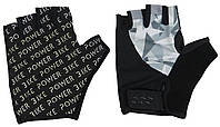 Мужские перчатки для зала занятия спортом Crivit черные с серой перчаткой в зал Salex Чоловічі рукавички для