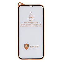 Защитное стекло 9H Design for Apple Iphone 12 Pro Max Цвет Черный g